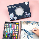 AOOKMIYA 48/88 color solid watercolor set pearlescent metallic watercolor painting paint AOOKMIYA.COM
