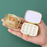 AOOKMIYA Empty 12 Color Watercolor Paint Box Portable Palette Iron Box Magnetic Clip Combination Travel Painting Art Supplies