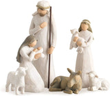 10 and 6 pieces, handicrafts, resin carvings, Thanksgiving, Nativity ornaments, Christmas figures, holiday decorations