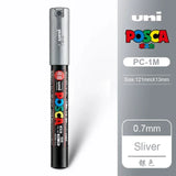 UNI POSCA Markers Set PC-1M/3M/5M Permanent Acrylic Paint Pen Quick Dry Graffiti Painting Art Supplies Japanese Stationery