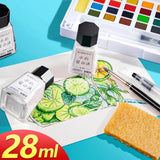 AOOKMIYA Borrence 28ml Watercolor Masking Fluid White Liquid Hand-Painted Gouache Painting Water Color Media Masking Ink Bottled Pigment AOOKMIYA.COM