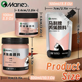 AOOKMIYA 1pc Marie's Protrait Tone Acrylic Paint,100/300 ml(3.38 oz/10.1 oz) for Rock,Wood,Crafts,Canvas,Glass for Artists and Adults