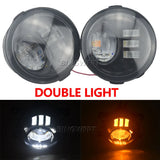 Automobile parts 2pcs Fog Lights Headlight For Nissan Qashqai J11 J11_ Closed Off-Road Vehicle 2013- Clear Lens Front Bumper Car LED Fog Lamp