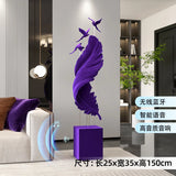 AOOKMIYA ART+ Creative Gifts Home Decor Creative 150CM Flocking Feather Statues Floor Decor Nordic Living Room Large Sculpture Bluetooth Speaker Art Ornament