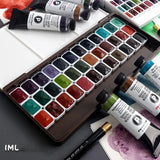 AOOKMIYA Daniel Smith Mineral/Layered Watercolor Paint 36 Colors Set Solid Acuarela Portable Palette 0.5ml/1ml  Beginner Art Supplie