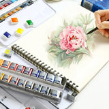 Winsor Newton Cotman Watercolours Paint 24 Half Pans Colors Watercolor Pattle Set Metal Sketchers' Box Pigment