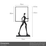 Hotel Lobby Large Figure Floor Ornaments Sales Office Model Room Window Abstract Art Soft Decoration Sculpture