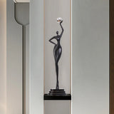 Light luxury living room decoration pieces porch TV cabinet vertical high Italian abstract figure art sculpture advanced sense