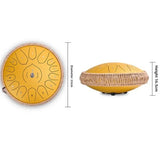 AOOKMIYA Carbon Steel Hollow Drum 13 Inch 15 Tone Steel Tongue Drums Anti-slip and Shock-proof Children Practice Percussion Instruments AOOKMIYA.COM