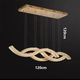 Modern home decoration salon lamps for living room smart crystal Pendant lights dining room indoor lighting