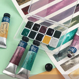 AOOKMIYA ROSA New 10 Color Artist Watercolor Pigments Precipitated Color Pack 0.5/1ML Master Watercolor Paint Student Painting Supplies