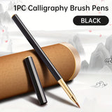 AOOKMIYA 1pc Portable Ink Pen Brush for Journaling,Writing,Ink-adding Fountain Pen with Fine for Writing,Painting for Students,Artists