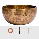 Tibetan Singing Bowl Big Nepal Handmade Sound Healing Instrument Full Moon Singing Bowl Yoga Meditation Massage Accessories