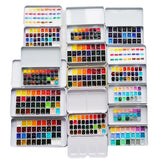 AOOKMIYA MIJELLO watercolor paints gold  colors artist 12/24/36/125color gold pure pingment set 0.5/1/2ml  With color card  art supplies AOOKMIYA.COM
