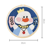 AOOKMIYA DIY Craft Punch Needle Embroidery Kits Sewing Kit Needlework Cross Stitch for Beginner Magic Pock Pen Set Home Painting Decor