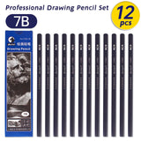 AOOKMIYA 12pcs Marie's Professional Pencil Set for Draw Sketch Layering & Shading ,Art Graphite Supplies for Adults Beginners & Artists