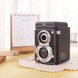 Deli Rotary Pencil Sharpener Black Pencil Cutter Gift Camera Design Kawaii Sharpener Knife Smooth Sharpening For School Supplies
