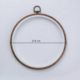 AOOKMIYA Imitated Wood Round,Oval Different Size Decorative Cross Stitch Hoop Ring Frame Embroidery Frame Circle Hanging Arts Ornament