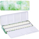 AOOKMIYA Empty Watercolor Palette with 26 Empty Half Pans, Empty Watercolor Tin with Fold Out Palette, Watercolor Tray for Painting  AOOKMIYA.COM