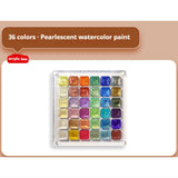 AOOKMIYA 20/36/98 Color Pearlescent Watercolor Paint- Intense Sparkle Light Fastness Metallic Watercolor Paint Set Glitter Solid Pigments  AOOKMIYA.COM