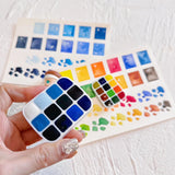 AOOKMIYA Schmincke Master Watercolor Paint Packing 12 Colors Seascape Marine Plant Artist Painting Portable Paint Box Art Supplies