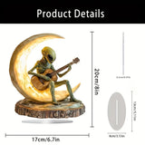 1 Bohemian Ornament/Alien Moon Guitarist Acrylic Sculpture/Tabletop Decoration