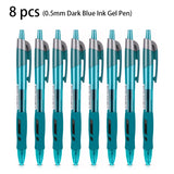 Deli 4/8pcs 0.5mm Black Red Blue Dark Blue Ink Gel Pen Office Supplies Signing Pen School Student Supplies Stationery Gift