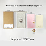 AOOKMIYA POTENTATE Fog Wax Leather Travel Watercolor Book 100% Cotton Pulp Watercolor Paper Kraft Cover Painting Portable Art Supplies