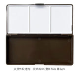 AOOKMIYA 24/48 Grid Empty Watercolor Paint Packaging Box with Color Palette for Student Sketching Portable Aquarela Painting Art Supplies