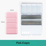 AOOKMIYA Large Empty Metal Watercolor Tin Palette 28/48 Grid Portable Solid Pigment Storage Box Portable Sketching Student Art Supplies