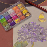 AOOKMIYA 20/36/98 Color Pearlescent Watercolor Paint- Intense Sparkle Light Fastness Metallic Watercolor Paint Set Glitter Solid Pigments  AOOKMIYA.COM