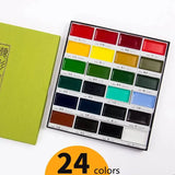 AOOKMIYA Kuretake Solid Watercolor Paint Set 12/24/36/48 Colors Professional Water Color Paints For Painting Art Supplies  AOOKMIYA.COM