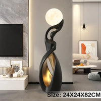 AOOKMIYA ART+ Creative Gifts Aesthetic Miniature Luxury Art Figurines Creative Miniatures with Night Light Modern Sofa Beside Home Decoration Funny Gifts