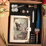 Butterfly Relief Notebook Loose Leaf Journal DIY Tools Gift Box Packaging It Is Very Suitable for Personal Use As A Gift