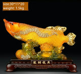 Fortune Golden Fish Resin Fortune  Office Company Store Opening Gift Home Furnishing Living Room Decoration