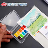 Russian White Night Watercolor Paint 9 Color Portable Pigment Box 0.5/1ML Master Summer Plant Landscape Painting Art Supplies