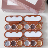 AOOKMIYA Mini Bread Stick Shape Watercolor Box with Palette 0.5ML 3-color Cute 3D Printing Paint Box Portable Painting Supplies