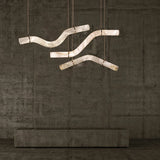 2025 New Trend Marble Collection LED DIY Hanging Lamps Chandelier Lighting Fixtures Lustre Suspension Luminaire Lampen For Foyer