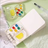 AOOKMIYA Butterfly Shape Acrylic Watercolor Palette Empty 8/10 Grid Mini Portable Watercolor Box Paint Tray Travel Painting Art Supplies