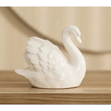 AOOKMIYA ART+ Creative Gifts Lovers Swan Ceramic Trinket Creative Black and White Living Room Study Animal Bonsai DIY Soft Decoration Home Accessories