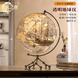 Transparent Globe Living Room TV Cabinet Wine Cabinet Entrance Desk Table Decoration High-end Light Luxury Modern