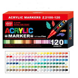 168 120 240 Colors Acrylic Paint Pens Set Marker Pen Markers Artist Rock Painting Glass Ceramic Fabric DIY Card Art suppliers