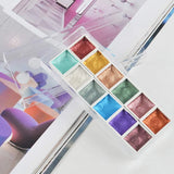 AOOKMIYA Portable 12 Colors Retro Solid Watercolor Set Basic Water Colour Pigment Pearl Sketch Paints for Artists Students Art Supplies AOOKMIYA.COM