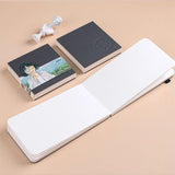 AOOKMIYA Travel Watercolor Book 300g Mini Portable Sketch Book Medium and Thick Texture PU Cover Art Student's Painting Art Supplies