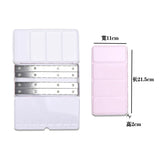 AOOKMIYA 48 Grids Portable Color Box Palette Watercolor Paint Sub-packing Box Tri-fold Card Slot Iron Box Sketch Painting Art Supplies
