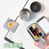 Travel Watercolour Paint Set Mini Portable Paint Box Watercolour Paint Dispenser Set 10/16 Grids Watercolor Palette Empty Box