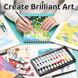 AOOKMIYA 36 Colors Watercolor Paint Set,12ml/0.41floz Each,Easy to Mix,Professional for Artists,Hobbyists for Art & Craft in Easter