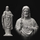 AOOKMIYA Quyang outdoor large glass resin Jesus statue figure sculpture crafts