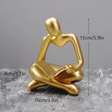 Decorative Sculpture Home Decor Modern Resin Statue For Living Room Ornaments For Home Figures Decoration Table Desk Read Crafts