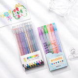 3D Three-dimensional Jelly Pen Color Gel Pen Student Cute Diy Multi-color Painting Pen Graffiti Ceramic Metal Glass Nail Pen